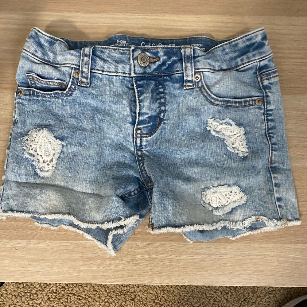 Cat and jack jean shorts for girls